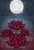 Moonlight Lotus Print